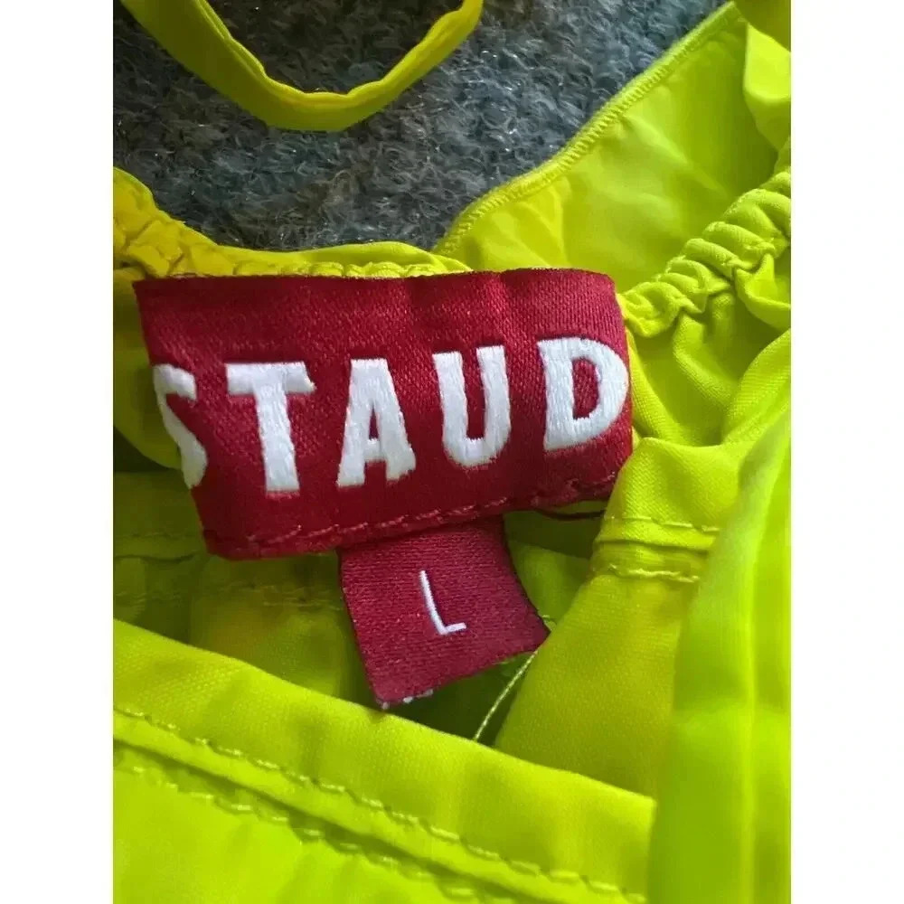 Staud Rylie Green Sleeveless Tiered BOUGAINVILLEA Ruffled Maxi Dress Sz L - Picture 13 of 16